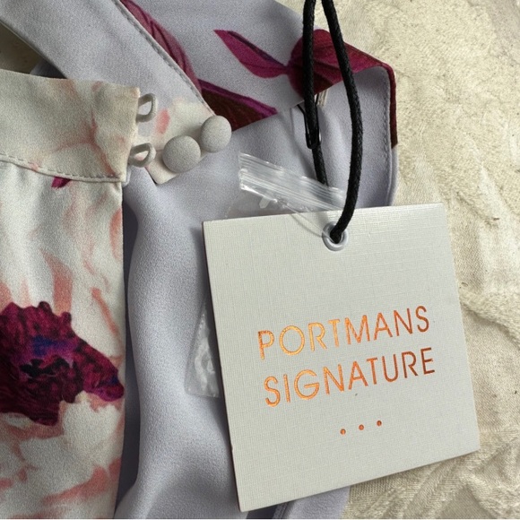 Portman’s Signature Royal Blooms Size 10 Pastel Lilac Floral Dress NWT - Picture 5 of 9